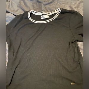 Hollister black Crop baby tee